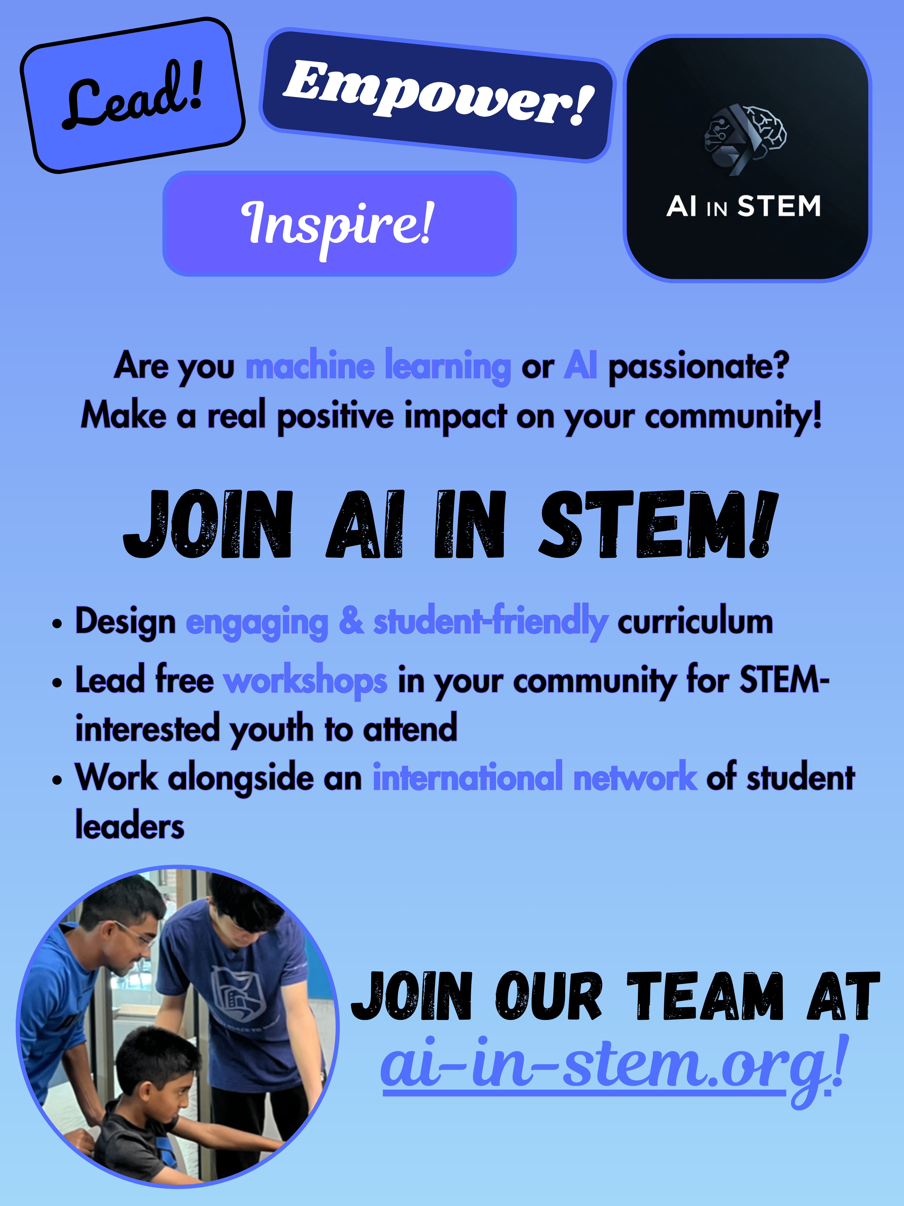 AI in STEM Recruitment Poster